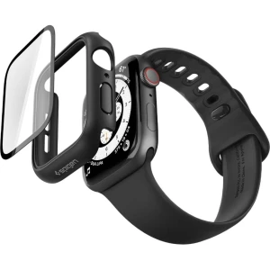 Etui + szkło Spigen Thin Fit 360 do Apple Watch SE / 6 / 5 / 4 (44 mm), czarne