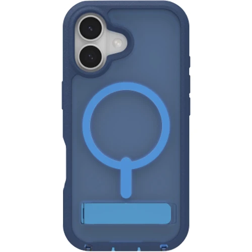 Etui z podstawką Zagg Rainier Snap Kickstand do MagSafe do iPhone 17, przezroczysto-granatowe