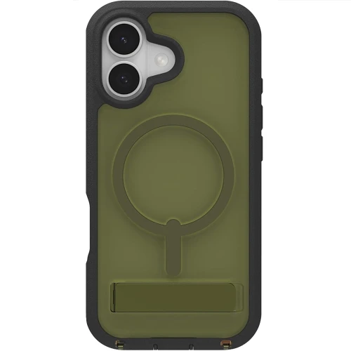 Etui z podstawką Zagg Rainier Snap Kickstand do MagSafe do iPhone 17, przezroczysto-zielone