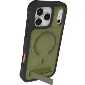 Etui z podstawką Zagg Rainier Snap Kickstand do MagSafe do iPhone 17 Pro Max, przezroczysto-zielone