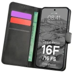 Etui z klapką Bizon Case Pocket do Oppo Reno16 F / Reno16 FS 5G, czarne