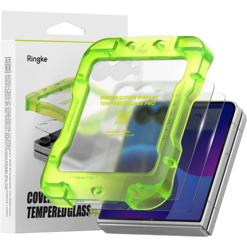 Szkło hartowane na ekran z aplikatorem Ringke Cover Display Pro 2-Pack do Galaxy Z Flip8, 2 sztuki