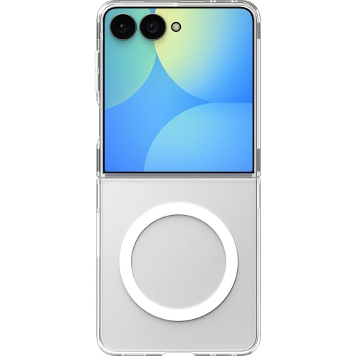 Etui Spigen Air Skin Mag do MagSafe do Galaxy Z Flip8, przezroczysto-białe