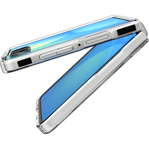 Etui Spigen Air Skin Mag do MagSafe do Galaxy Z Flip8, przezroczysto-białe
