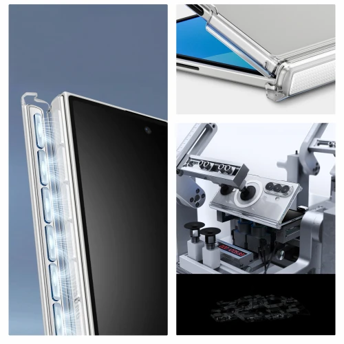 Etui Spigen Air Skin Zero Mag do MagSafe do Galaxy Z Fold8, przezroczysto-białe