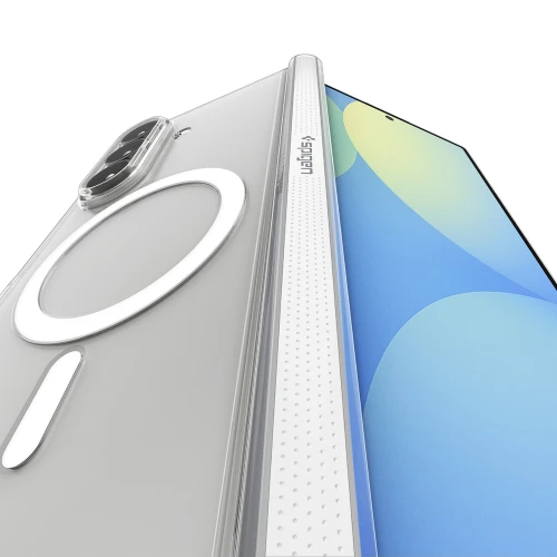 Etui Spigen Air Skin Zero Mag do MagSafe do Galaxy Z Fold8, przezroczysto-białe