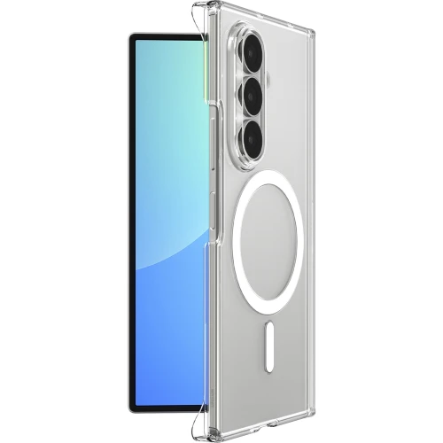 Etui Spigen Air Skin Zero Mag do MagSafe do Galaxy Z Fold8, przezroczysto-białe