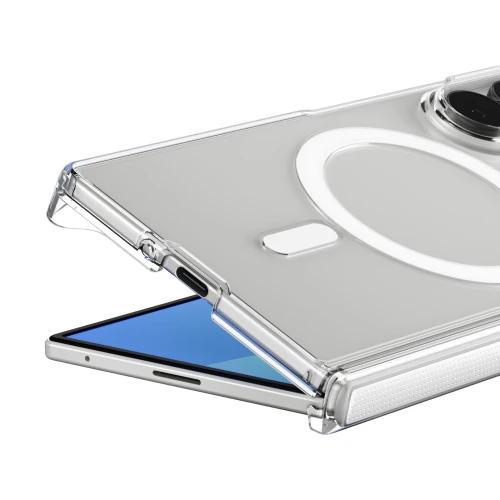 Etui Spigen Air Skin Zero Mag do MagSafe do Galaxy Z Fold8, przezroczysto-białe