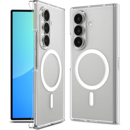 Etui Spigen Air Skin Zero Mag do MagSafe do Galaxy Z Fold8, przezroczysto-białe