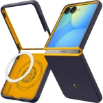Etui Spigen Nano Pop Mag do MagSafe do Galaxy Z Flip8, granatowo-żółte