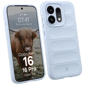 Pancerne etui Bizon Case Tur do Oppo Reno16 / Reno16 Pro 5G, jasnoniebieskie