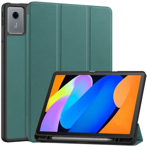 Etui z klapką Bizon Case Tab Lizard do Lenovo Idea Tab 11, ciemnozielone