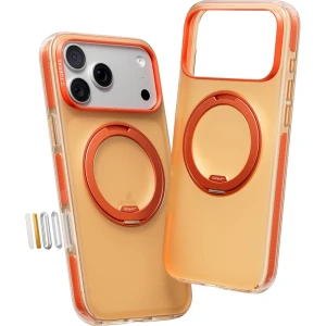 Etui Torras Ostand O3 Hue do MagSafe do iPhone 17 Pro, półprzezroczysto-pomarańczowe