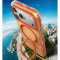 Etui Torras Ostand O3 Hue do MagSafe do iPhone 17 Pro, półprzezroczysto-pomarańczowe