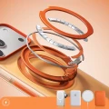 Etui Torras Ostand O3 Hue do MagSafe do iPhone 17 Pro, półprzezroczysto-pomarańczowe