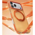 Etui Torras Ostand O3 Hue do MagSafe do iPhone 17 Pro, półprzezroczysto-pomarańczowe