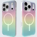 Etui Zagg Milan Snap do MagSafe do iPhone 17 Pro, półprzezroczysto-wielokolorowe