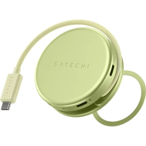 Adapter USB-C, hub do urządzeń mobilnych, Satechi OntheGo 5-in-1, USB-C PD 100W / USB-A 5 Gb/s / HDMI 2.0 / czytnik kart, zielony