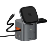 Ładowarka indukcyjna 6w1 Qi2.2 100W, Mobile Origin PW37, do MagSafe, wbudowany kabel USB-C, USB-A, czarna