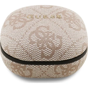 Bezprzewodowe słuchawki douszne Guess TWS 4G Classic Metal Logo, Bluetooth 5.4, różowe