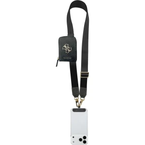Smycz do telefonu Guess Universal Crossbody Strap z portfelem, czarna
