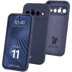 Silikonowe etui Bizon Soft Case do Google Pixel 11, ciemnoniebieskie