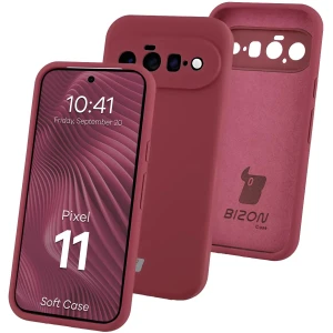 Silikonowe etui Bizon Soft Case do Google Pixel 11, ciemnofioletowe