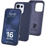 Silikonowe etui Bizon Soft Case do Oppo Reno16 / Reno16 Pro 5G, ciemnoniebieskie