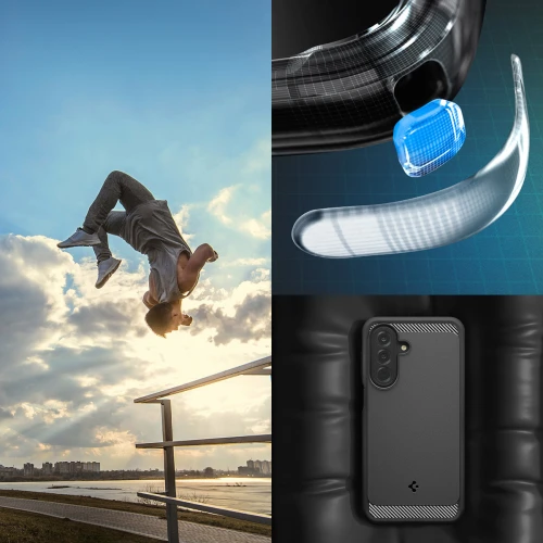Etui Spigen Rugged Armor do Galaxy A27 5G, czarne