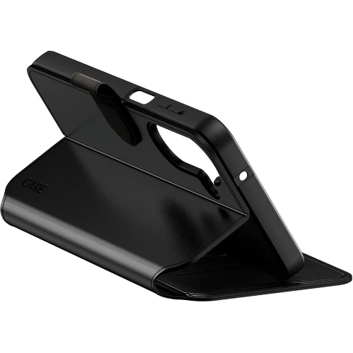 Etui z klapką Care by PanzerGlass Wallet Case with Kickstand do Galaxy A27 5G, czarne