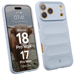 Pancerne etui Bizon Case Tur do iPhone 18 Pro Max / 17 Pro Max, jasnoniebieskie