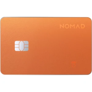 Lokalizator Bluetooth, karta do Apple Find My, Nomad Tracking Card, pomarańczowa
