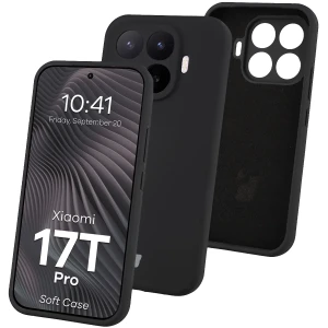 Silikonowe etui Bizon Soft Case do Xiaomi 17T, czarne