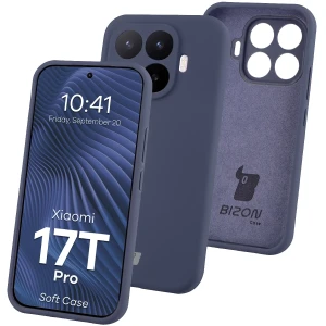 Silikonowe etui Bizon Soft Case do Xiaomi 17T, ciemnoniebieskie