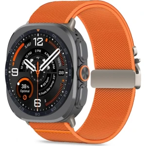 Pasek nylonowy Tech-Protect Nylon Clasp do Galaxy Watch Ultra 2 / Ultra, pomarańczowy