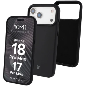 Silikonowe etui Bizon Soft Case do iPhone 18 Pro Max / 17 Pro Max, czarne