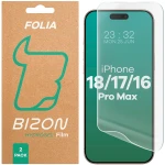 Folia hydrożelowa na ekran Bizon Film Hydrogel Front Duo do iPhone 18 Pro Max / 17 Pro Max / 16 Pro Max, 2 sztuki