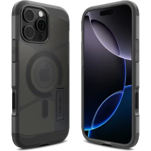 OUTLET: Etui z osłoną przycisku Spigen Tough Armor T Mag (CC) do MagSafe do iPhone 16 Pro Max, przydymione