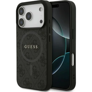 OUTLET: Etui Guess Hardcase 4G Ring Classic Logo do MagSafe do iPhone 17 Pro, czarne