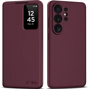OUTLET: Etui z klapką Tech-Protect Wallet do Galaxy S26 Ultra, bordowe