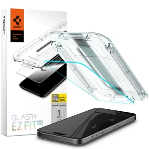 OUTLET: Szkło do etui + Aplikator Spigen Glas.tR EZ Fit 1-Pack do iPhone 15 Pro Max