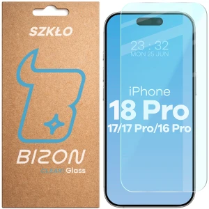 Szkło hartowane Bizon Glass Clear do iPhone 18 Pro / 17 Pro / 17 / 16 Pro