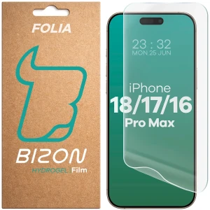Folia hydrożelowa na ekran Bizon Film Hydrogel Front do iPhone 18 Pro Max / 17 Pro Max / 16 Pro Max, 1 sztuka