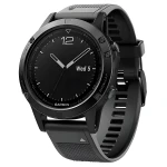 Silikonowy pasek Bizon Strap Watch Silicone Plus do Garmin QuickFit 22 mm, czarny