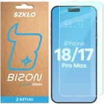 Szkło hartowane Bizon Glass Clear Duo do iPhone 18 Pro Max / 17 Pro Max, 2 sztuki