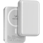 Powerbank z ładowaniem indukcyjnym 10000mAh 15W, Wozinsky WRW349YWS, biały