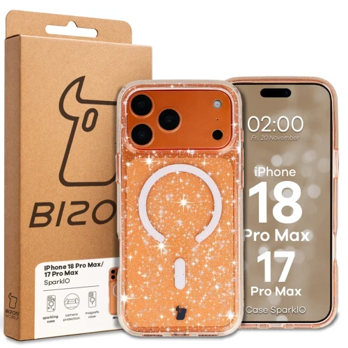 bizon-case-sparklo-iphone-17-pro-max-bling-peach-06.webp