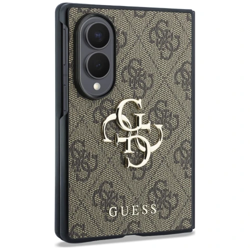 Etui Guess Hardcase 4G Big Metal Logo do Galaxy Z Fold8, brązowe