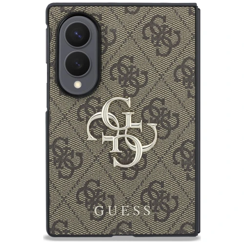 Etui Guess Hardcase 4G Big Metal Logo do Galaxy Z Fold8, brązowe