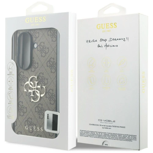 Etui Guess Hardcase 4G Big Metal Logo do Galaxy Z Fold8 Ultra, brązowe